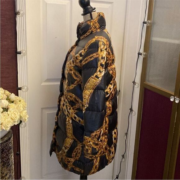 Moschino Boutique chain print puffer jacket, US6 - Picture 6 of 12